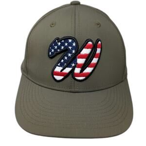 Champro Baseball Cap Green XL USA Flag W Logo Laser Cut Mesh Performance Hat